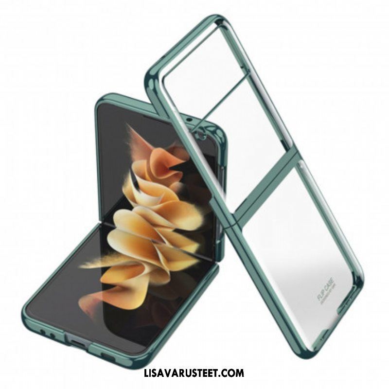 Case Samsung Galaxy Z Flip 3 5G Kotelot Flip Metallistyyliset Reunat