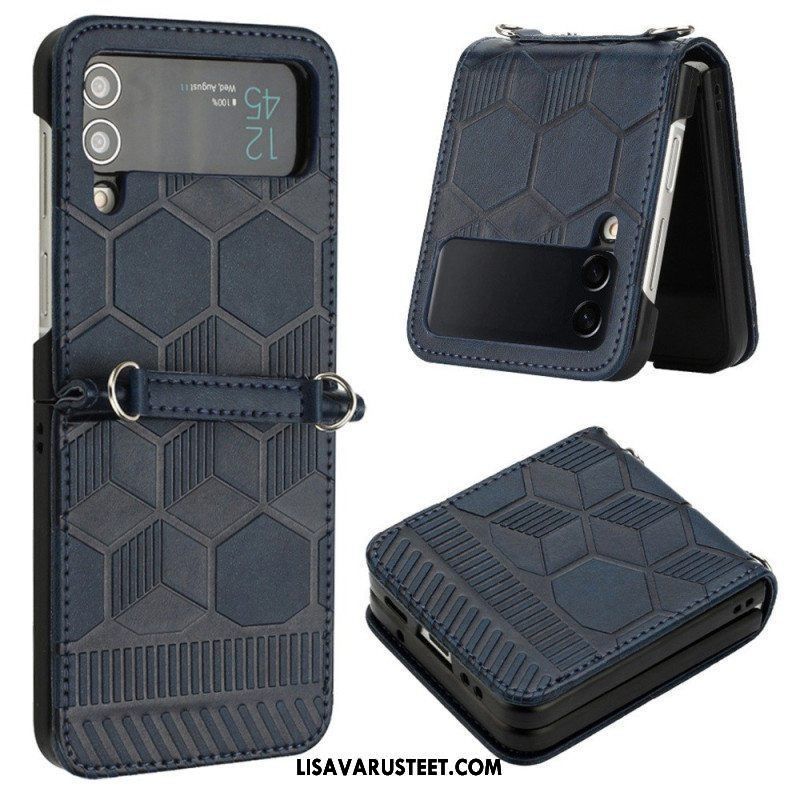 Case Samsung Galaxy Z Flip 4 Kotelot Flip Jalkapallopallon Suunnittelu