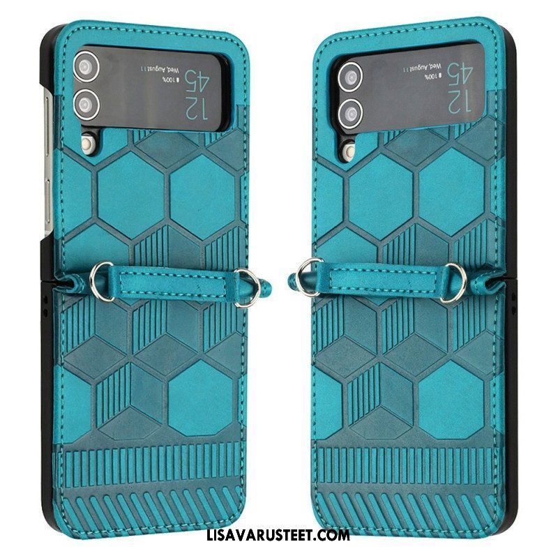 Case Samsung Galaxy Z Flip 4 Kotelot Flip Jalkapallopallon Suunnittelu