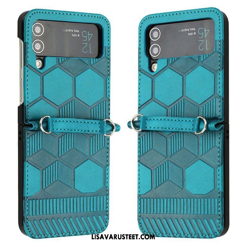 Case Samsung Galaxy Z Flip 4 Kotelot Flip Jalkapallopallon Suunnittelu