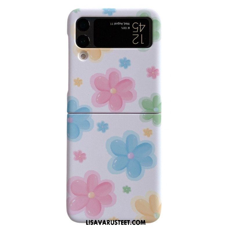 Case Samsung Galaxy Z Flip 4 Kotelot Flip Kauniita Kukkia