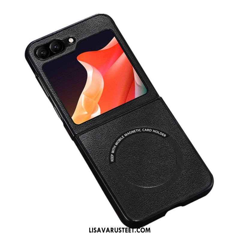 Case Samsung Galaxy Z Flip 7 Fe Puhelinkuoret Nahkaefekti Magsafe-yhteensopiva