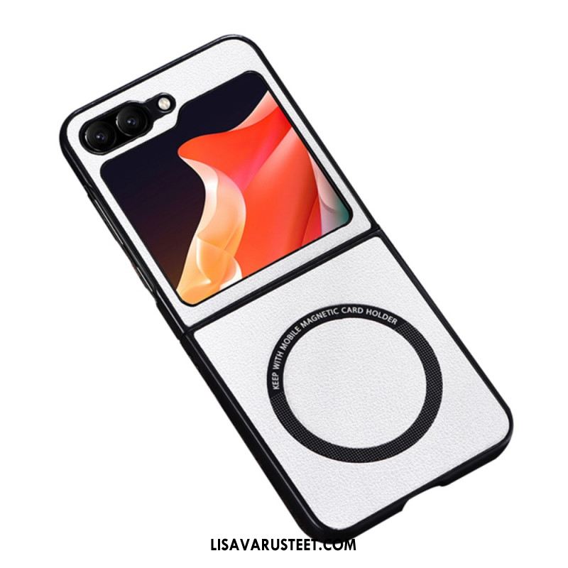 Case Samsung Galaxy Z Flip 7 Fe Puhelinkuoret Nahkaefekti Magsafe-yhteensopiva