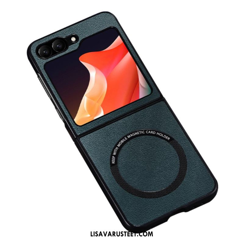 Case Samsung Galaxy Z Flip 7 Fe Puhelinkuoret Nahkaefekti Magsafe-yhteensopiva