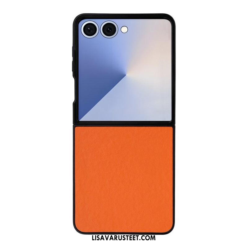 Case Samsung Galaxy Z Flip 7 Puhelinkuoret Yksivärinen Nahkaefekti