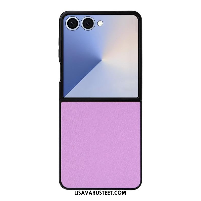 Case Samsung Galaxy Z Flip 7 Puhelinkuoret Yksivärinen Nahkaefekti