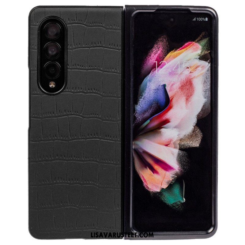 Case Samsung Galaxy Z Fold 4 Kohokuvioitu Krokotiili