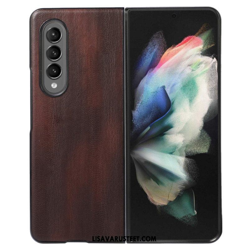 Case Samsung Galaxy Z Fold 4 Vanhentunut Tekonahka