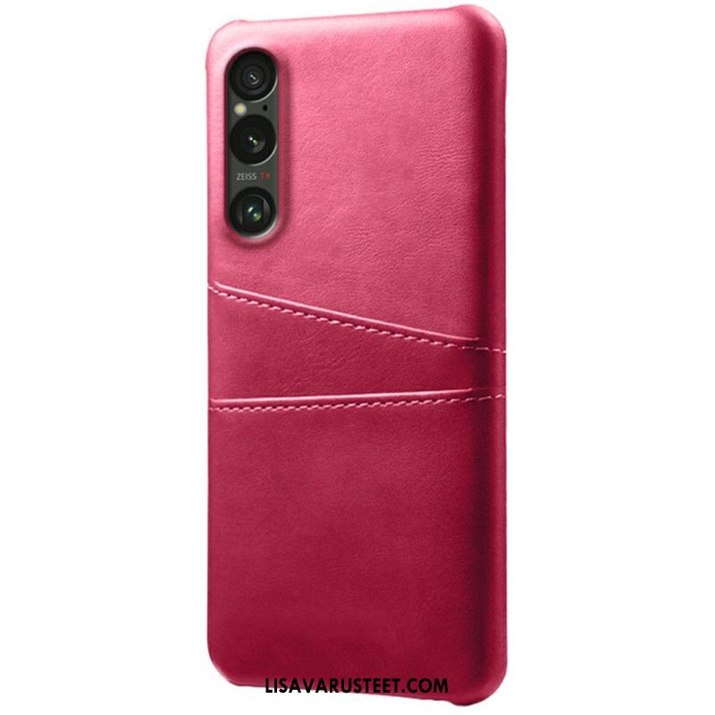 Case Sony Xperia 1 Vii Puhelinkuoret Nahkaefektikorttikotelo