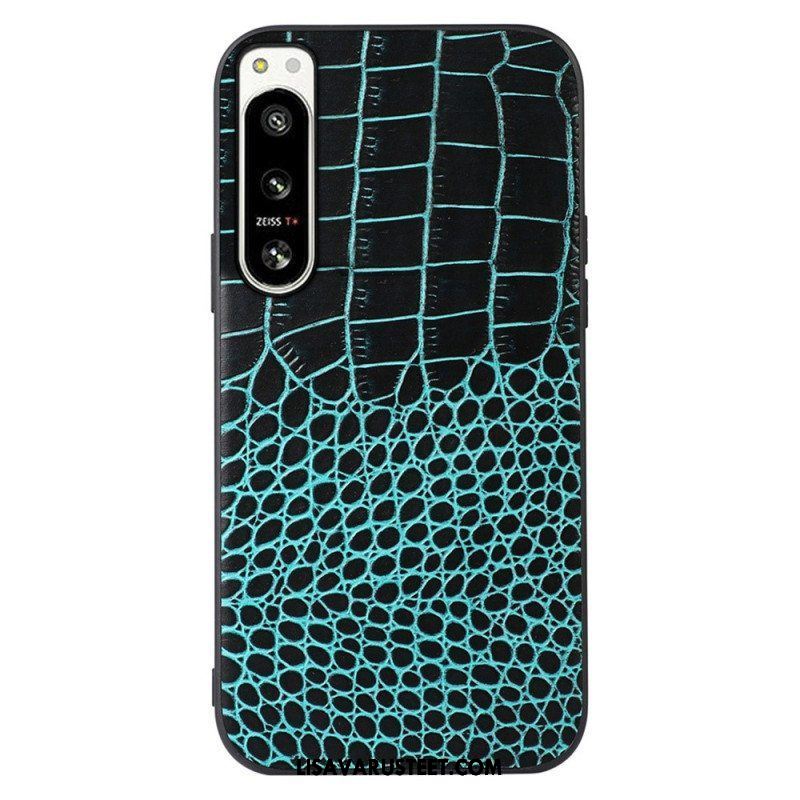 Case Sony Xperia 5 IV Aito Crocodile Texture -nahka