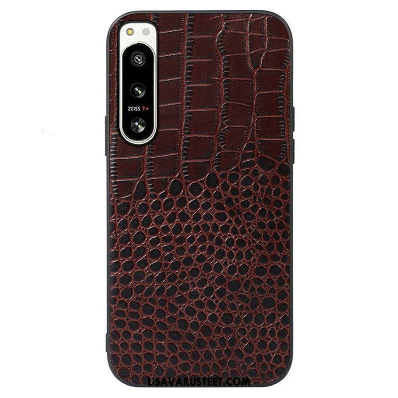 Case Sony Xperia 5 IV Aito Crocodile Texture -nahka