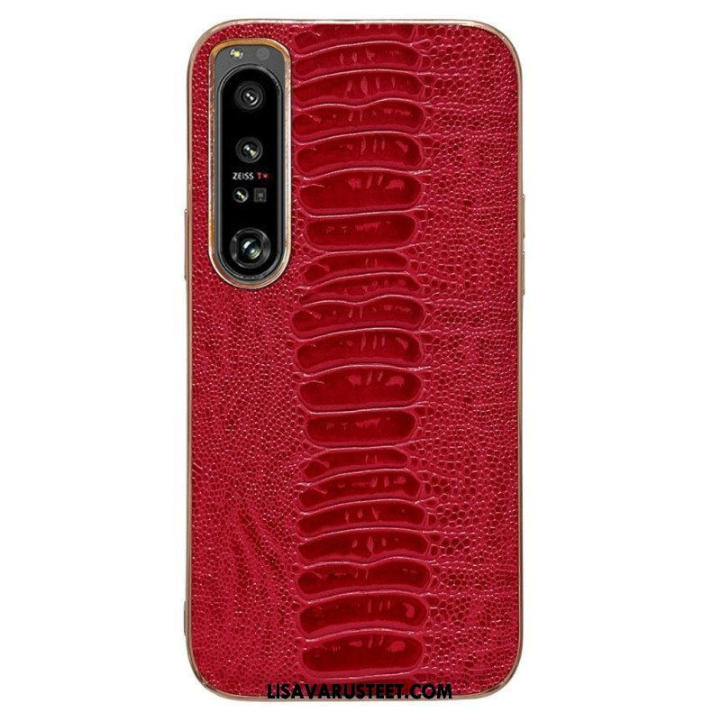 Case Sony Xperia 5 IV Crocodile Style Aitoa Nahkaa