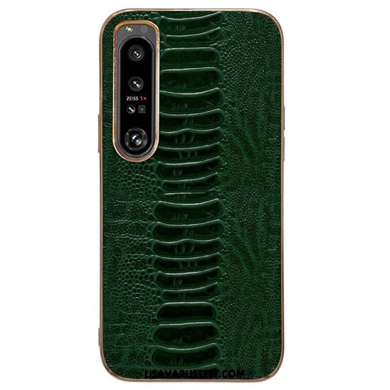 Case Sony Xperia 5 IV Crocodile Style Aitoa Nahkaa