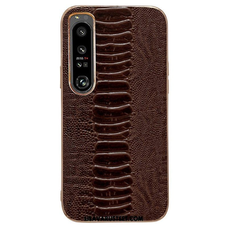 Case Sony Xperia 5 IV Crocodile Style Aitoa Nahkaa