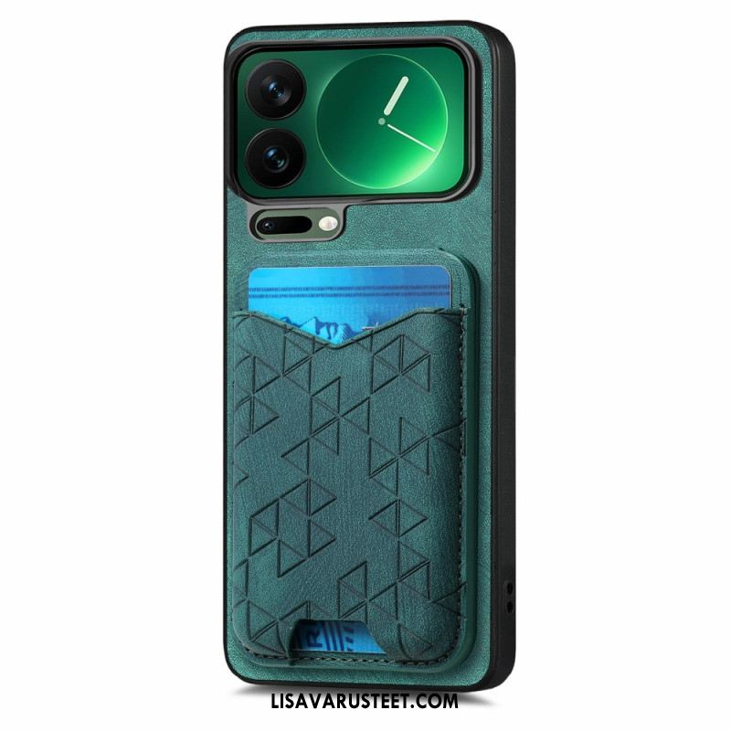 Case Xiaomi 17 Pro Max Puhelinkuoret Korttikotelo Ja Säädettävä Jalusta