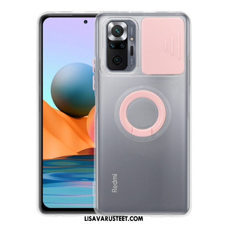 Case Xiaomi Redmi Note 10 Pro Kameran Kansi Jalustalla