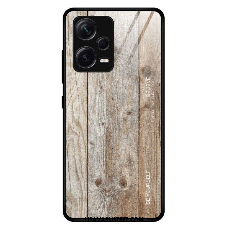 Case Xiaomi Redmi Note 12 Pro Plus Wood Design Karkaistu Lasi