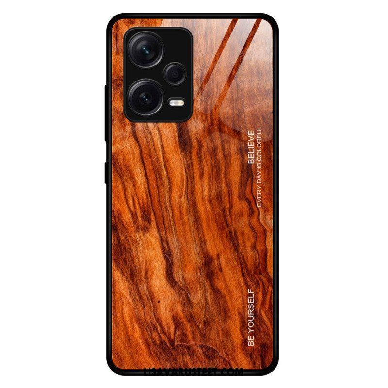 Case Xiaomi Redmi Note 12 Pro Plus Wood Design Karkaistu Lasi