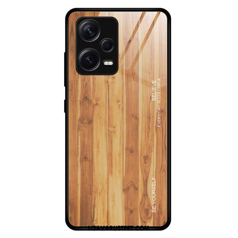 Case Xiaomi Redmi Note 12 Pro Plus Wood Design Karkaistu Lasi