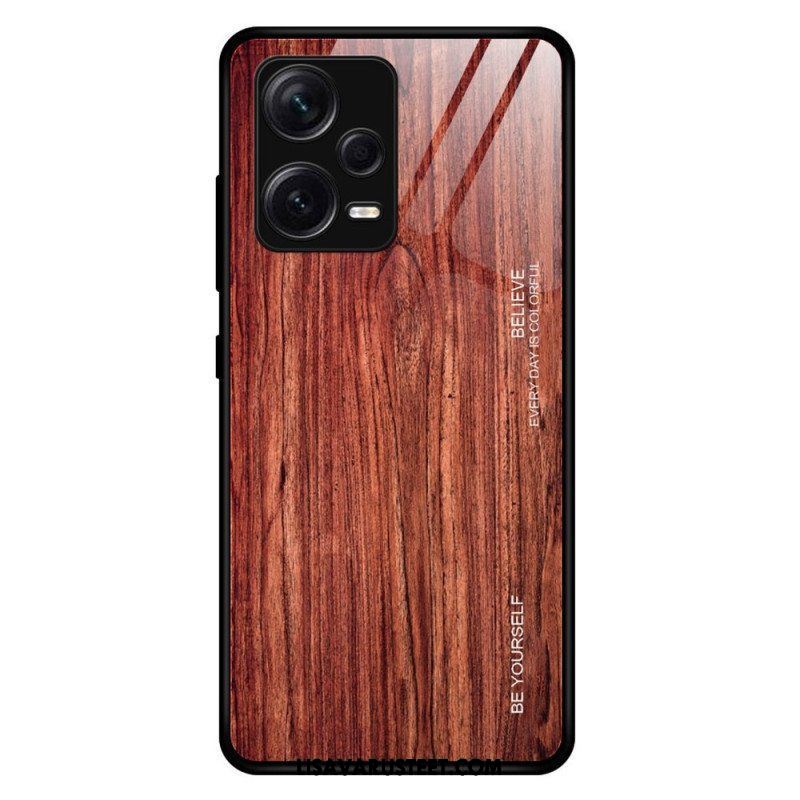 Case Xiaomi Redmi Note 12 Pro Plus Wood Design Karkaistu Lasi