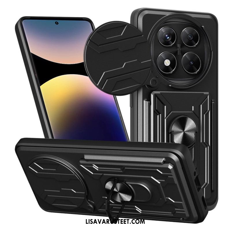 Case Xiaomi Redmi Note 14 Pro 4g Puhelinkuoret Erittäin Kestävä Jalustalla Ja Linssinsuojalla