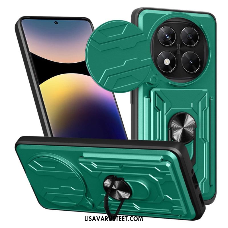 Case Xiaomi Redmi Note 14 Pro 4g Puhelinkuoret Erittäin Kestävä Jalustalla Ja Linssinsuojalla