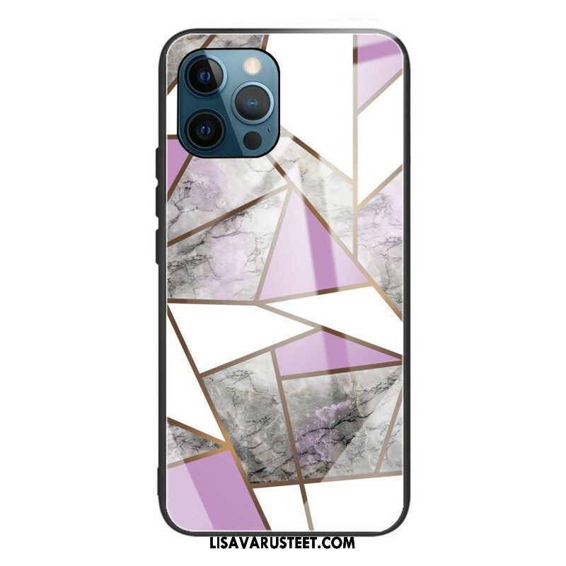 Case iPhone 13 Pro Geometria Marmori Karkaistu Lasi