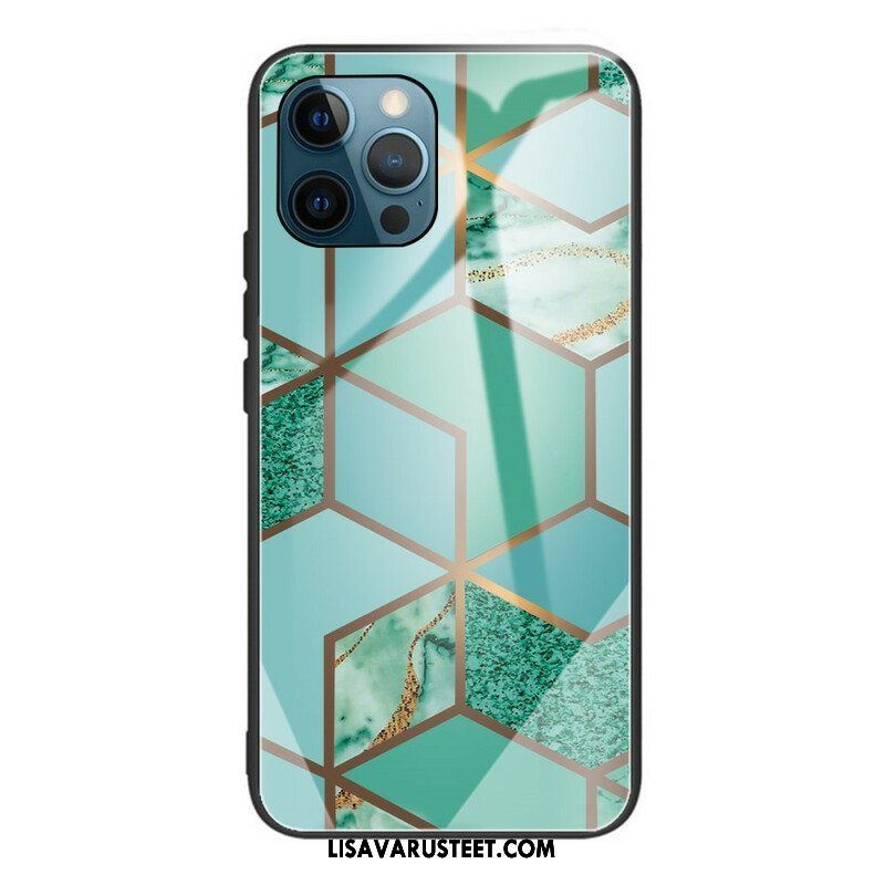 Case iPhone 13 Pro Geometria Marmori Karkaistu Lasi