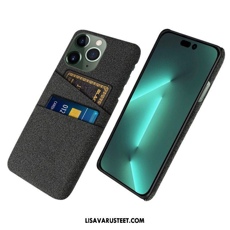 Case iPhone 14 Pro Kangas Korttipidike