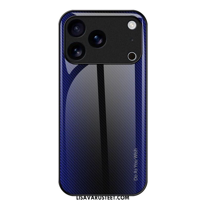 Case iPhone 17 Pro Puhelinkuoret Hiilikuitukarkaistu Lasi