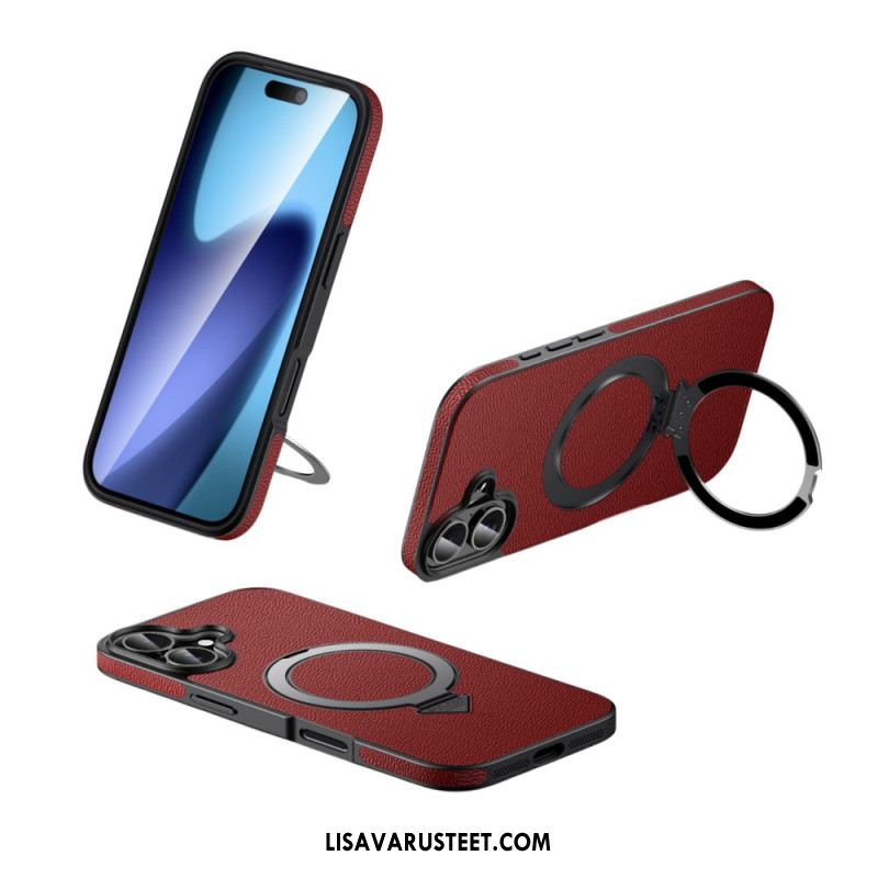 Case iPhone 17 Puhelinkuoret Magsafe-yhteensopiva Nahkakotelon Ja Jalustan Kanssa