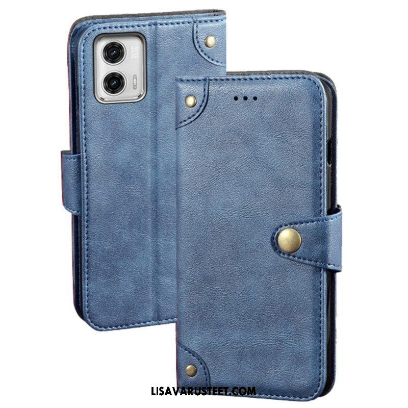 Flip Case Moto G73 5G Idewei Magneettipainike