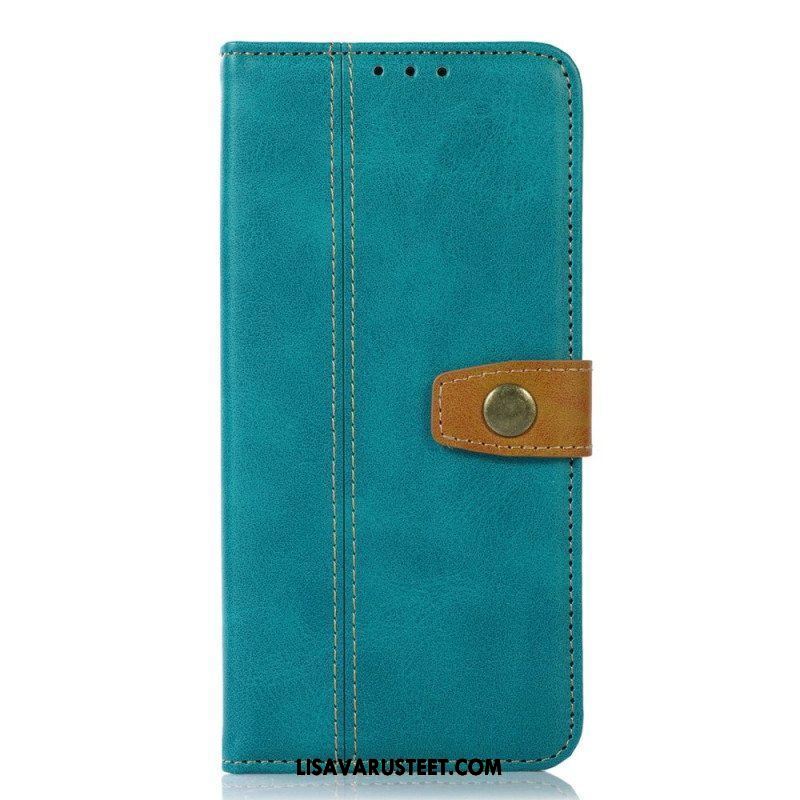 Flip Case OnePlus 10T 5G Kaksivärinen Kultainen Lukko