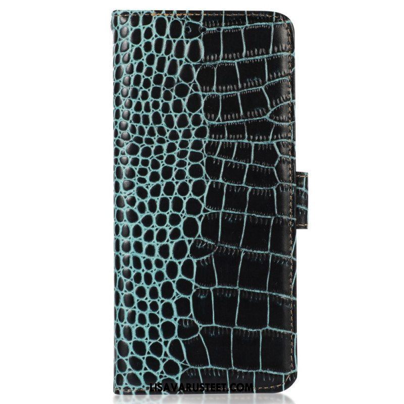 Flip Case OnePlus Nord 2T 5G Rfid Crocodile Style Aitoa Nahkaa