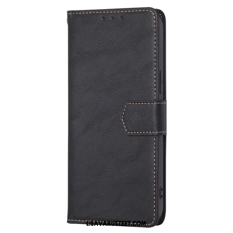 Flip Case OnePlus Nord 2T 5G Rfid-nahkaefekti