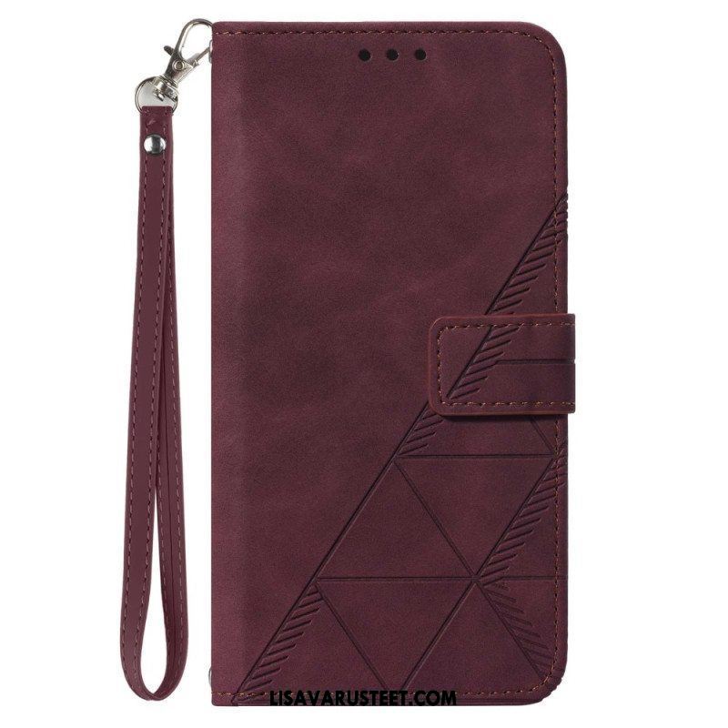 Flip Case OnePlus Nord CE 3 Lite 5G Suojaketju Kuori Hihnan Kolmiot