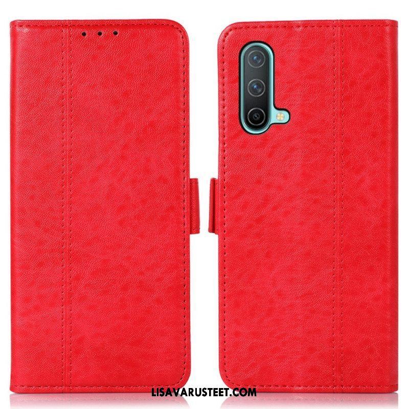 Flip Case OnePlus Nord CE 5G Hienovarainen Ompelu