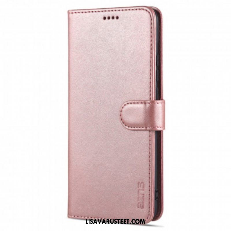 Flip Case Oppo A15 Azns-nahkaefekti