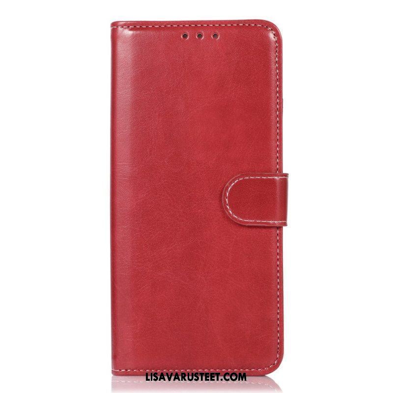 Flip Case Samsung Galaxy A13 Tavallinen Saumoilla