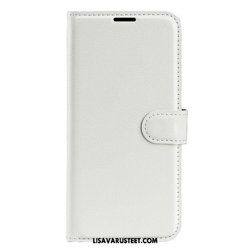 Flip Case Samsung Galaxy A14 / A14 5G Klassinen Keinonahka