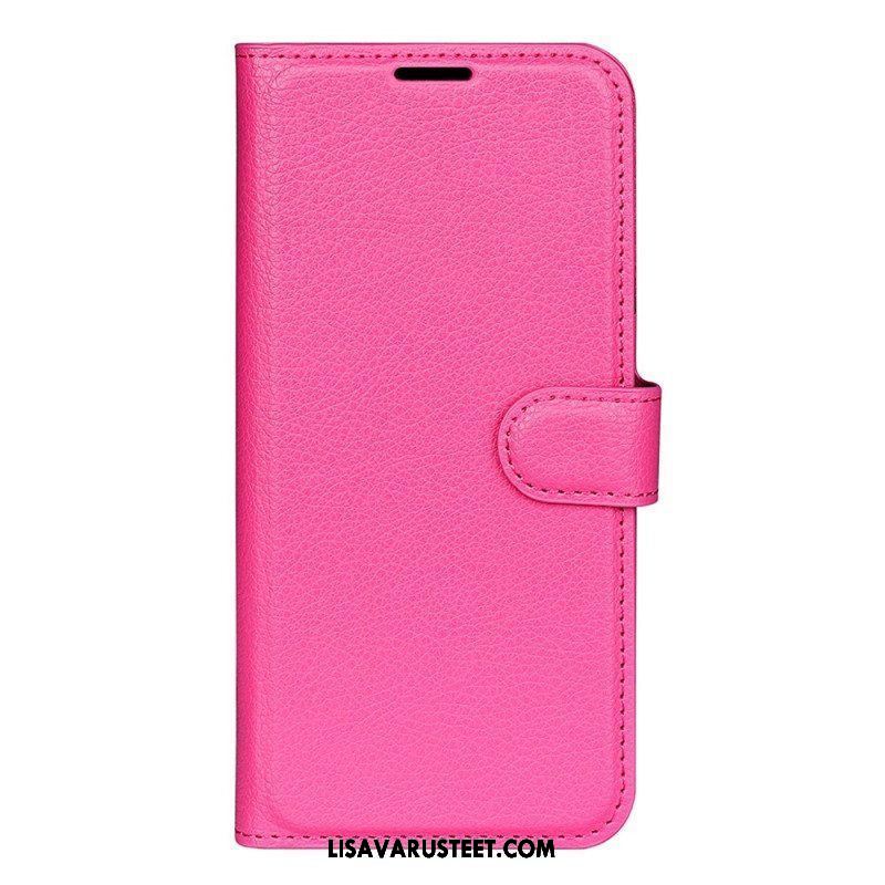 Flip Case Samsung Galaxy A14 / A14 5G Klassinen Keinonahka