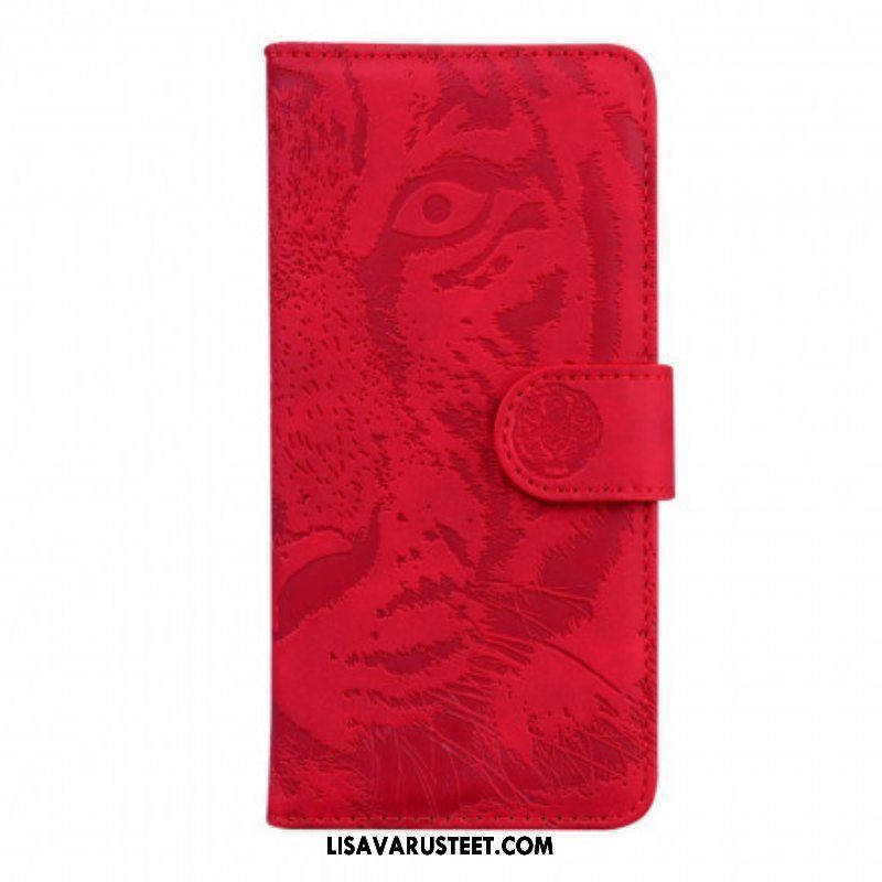 Flip Case Samsung Galaxy A52 4G / A52 5G / A52s 5G Tiger-kasvoprintti