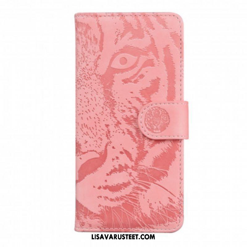 Flip Case Samsung Galaxy A52 4G / A52 5G / A52s 5G Tiger-kasvoprintti