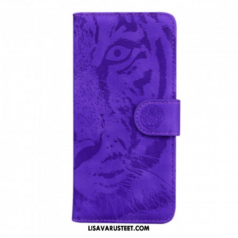 Flip Case Samsung Galaxy A52 4G / A52 5G / A52s 5G Tiger-kasvoprintti