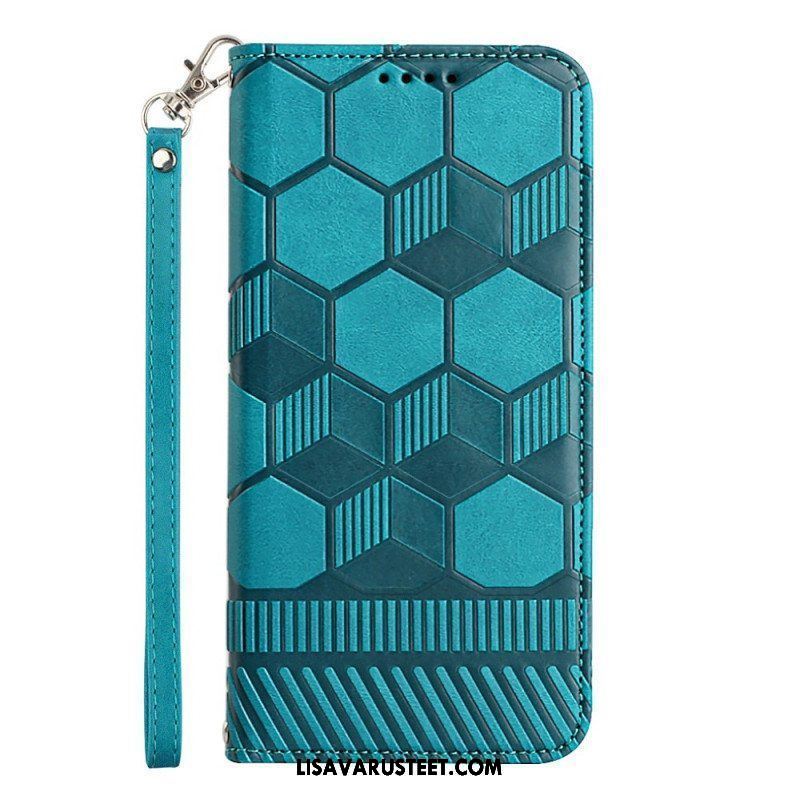 Flip Case Samsung Galaxy A54 5G Jalkapallon Kuvio