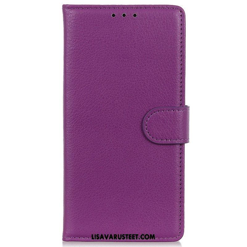 Flip Case Samsung Galaxy M13 Perinteinen Keinonahka