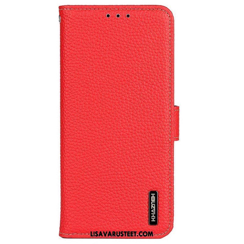 Flip Case Samsung Galaxy M33 5G Khazneh Litsi Nahka