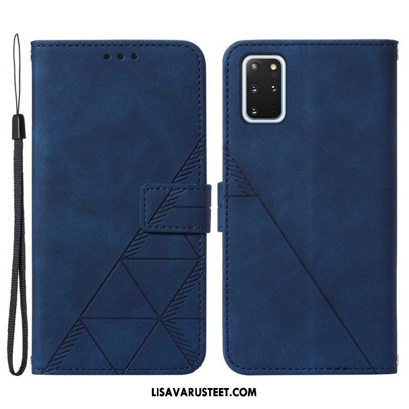 Flip Case Samsung Galaxy S20 Plus / S20 Plus 5G Pyramid-nahkaefekti