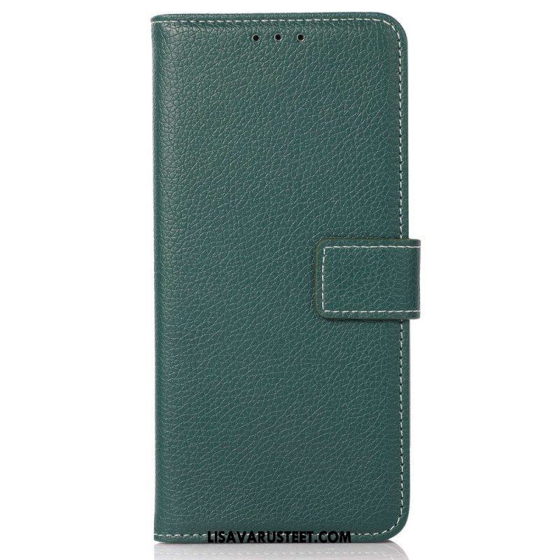 Flip Case Samsung Galaxy S23 5G Litsi Nahkatyyli