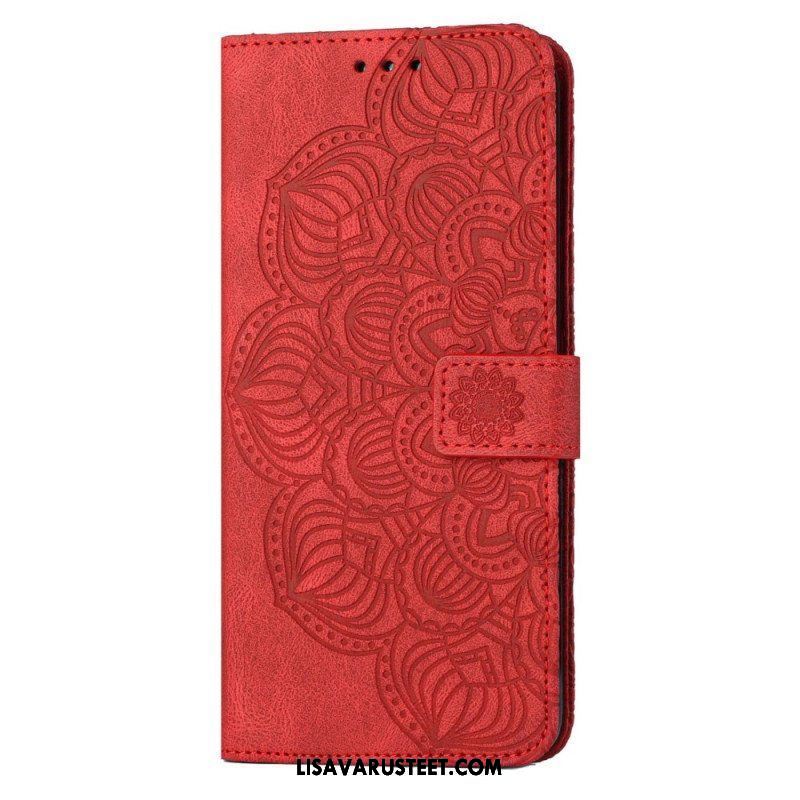 Flip Case Samsung Galaxy S23 Plus 5G Suojaketju Kuori Strappy Mandala